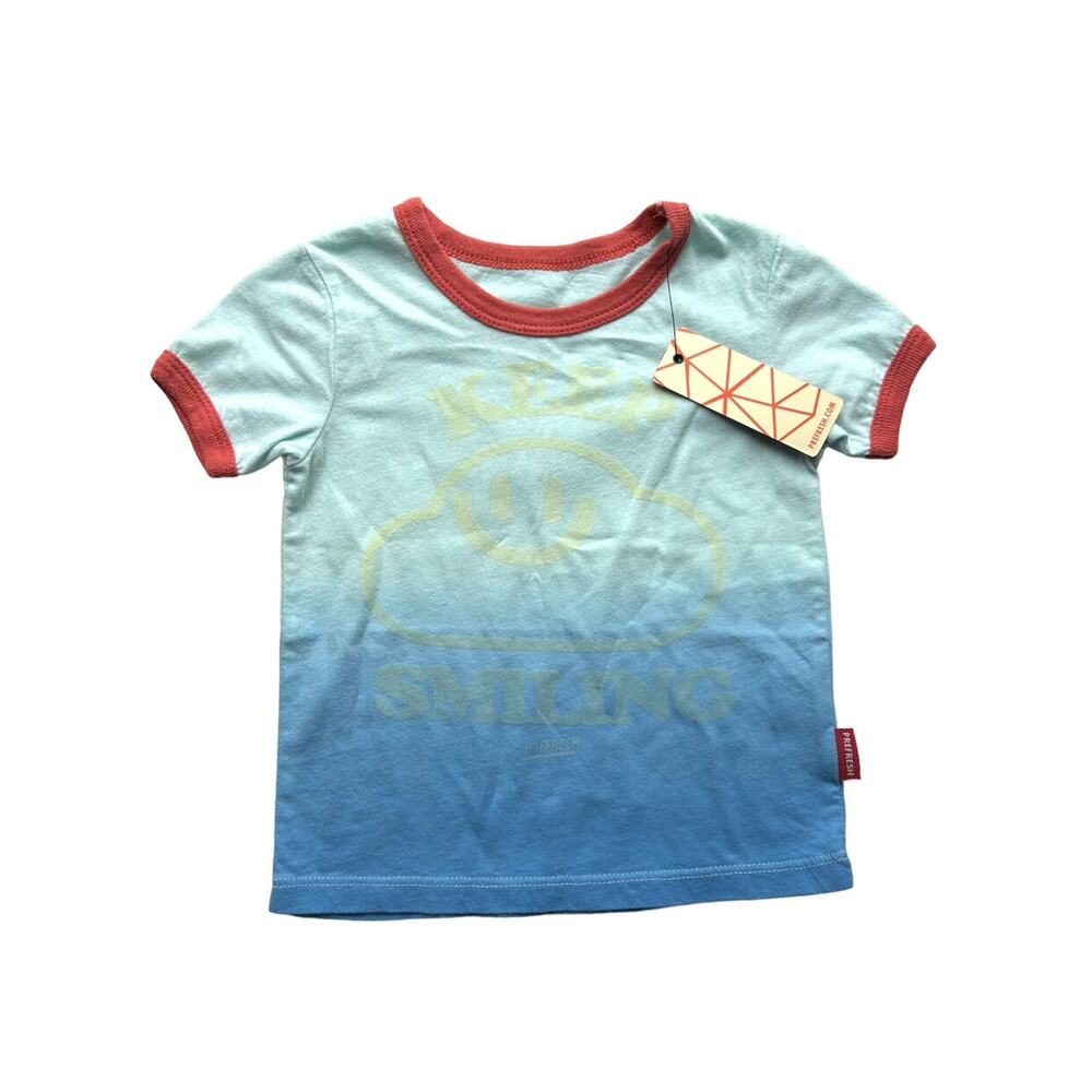 NWT Prefresh Keep Smiling Ringer Tee